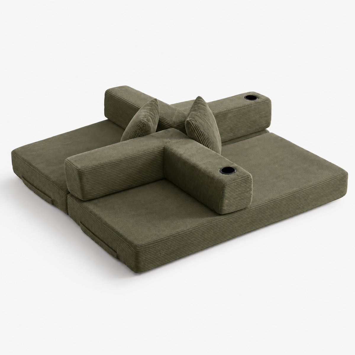 Canapé Soren™ | Confort de Velours & Sauge Graphite