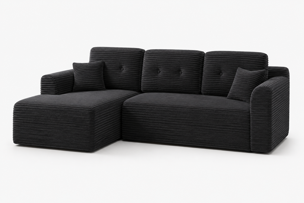Canapé Ragnar™ | Horizon de Velours & Noir Obsidienne