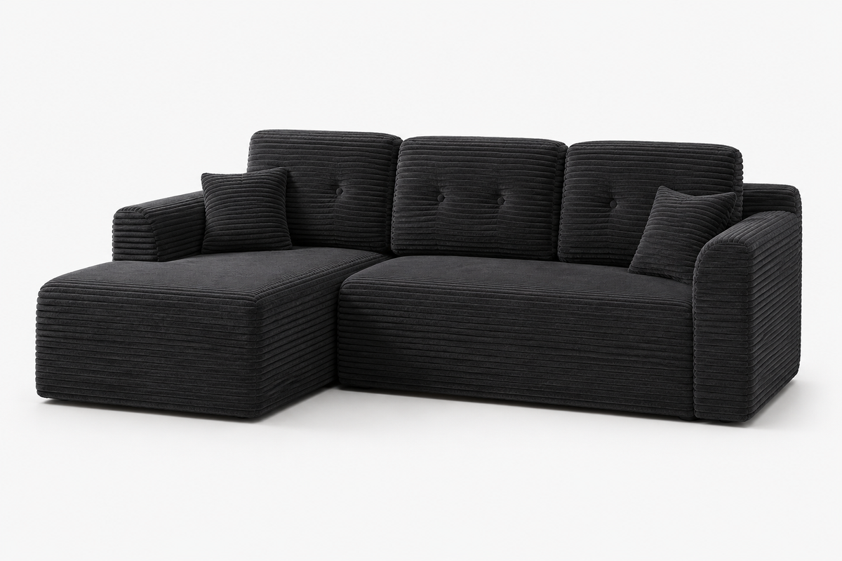 Canapé Ragnar™ | Horizon de Velours & Noir Obsidienne