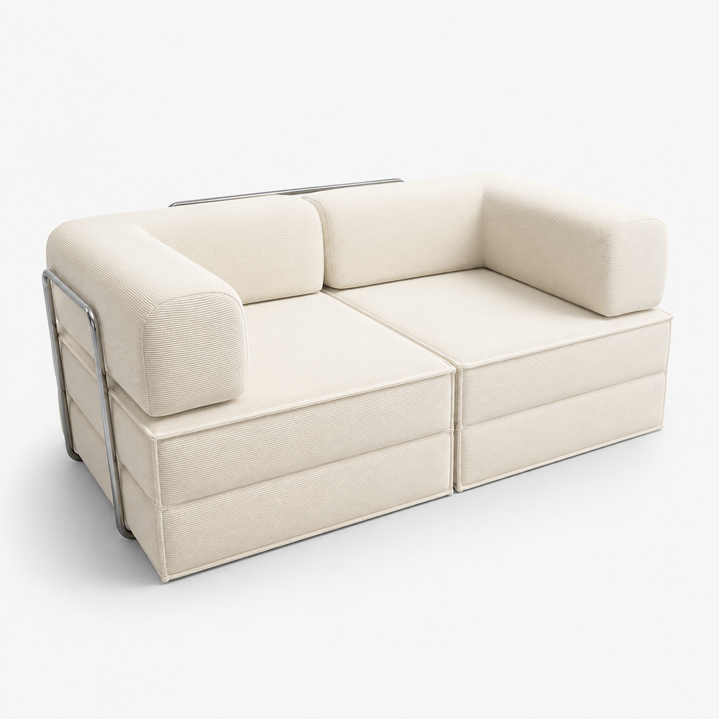 Canapé Alba™ | Relief de Velours & Craie Minérale
