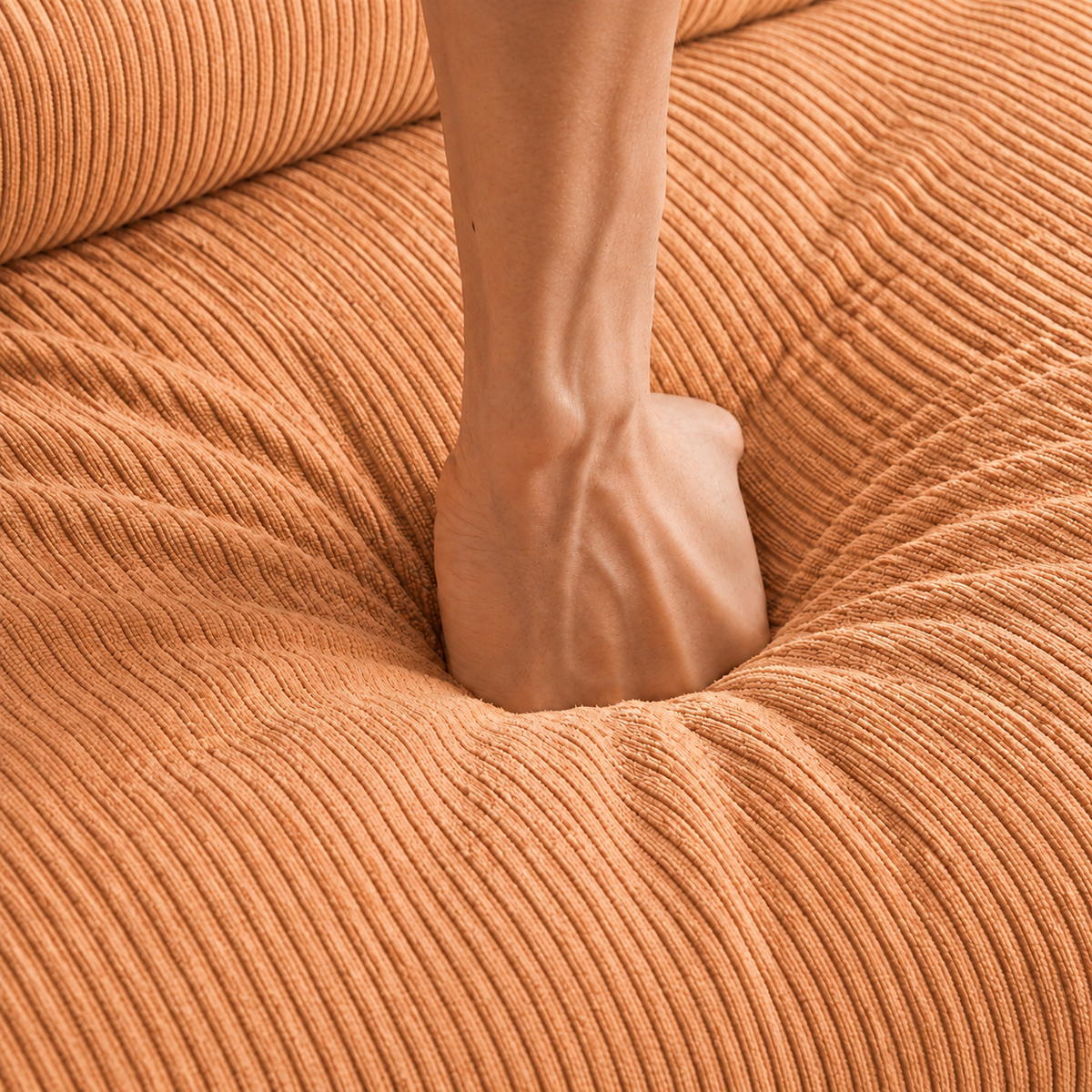 Canapé Sienna™ | Relief de Velours & Terracotta Poudré