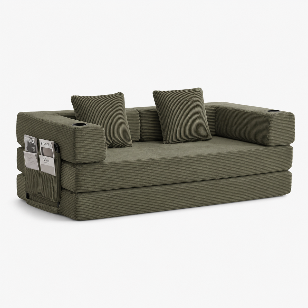 Canapé Soren™ | Confort de Velours & Sauge Graphite