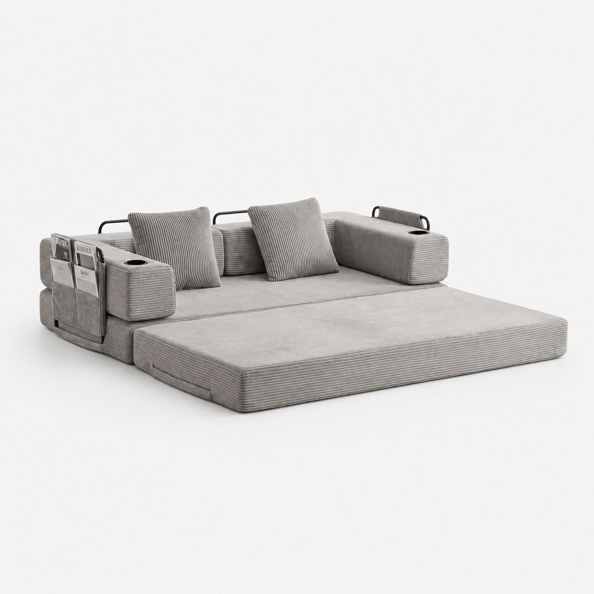 Canapé Eron™ | Confort de Velours & Gris Perle