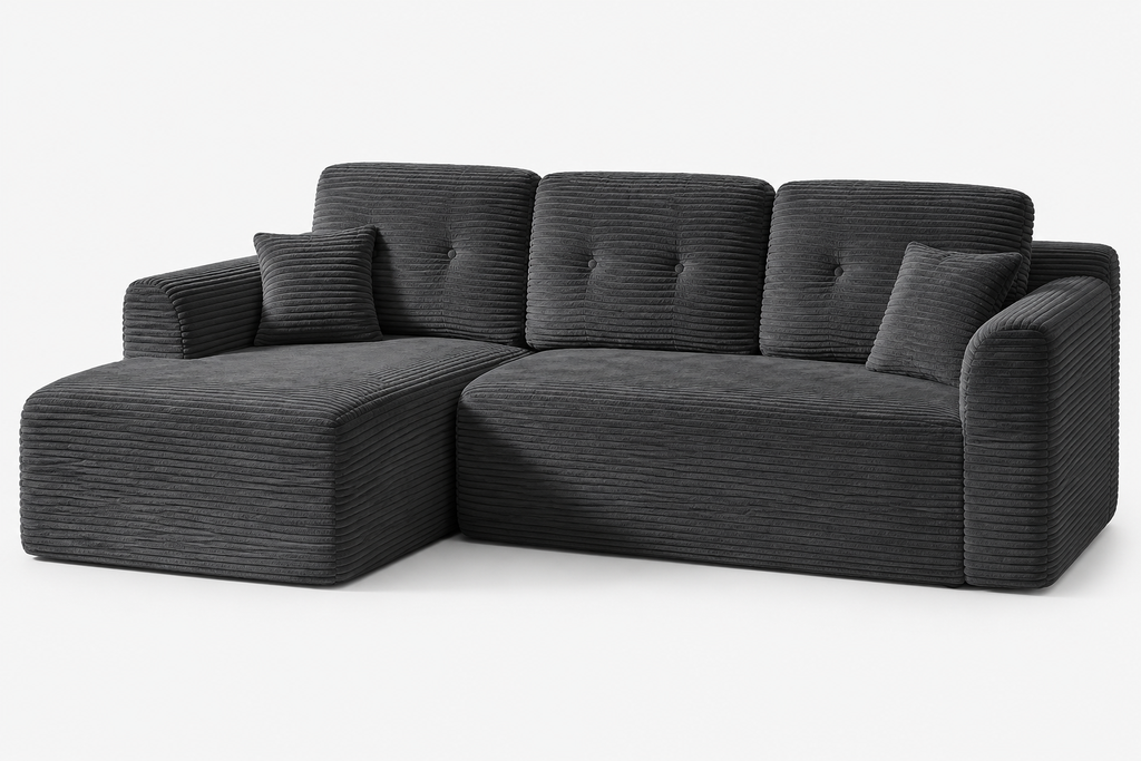 Canapé Alrik™ | Horizon de Velours & Gris Basalte
