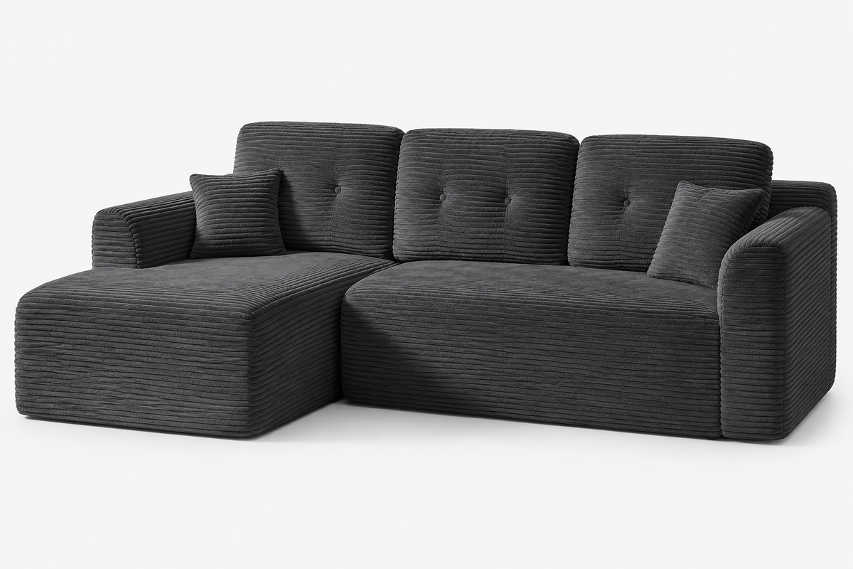 Canapé Alrik™ | Horizon de Velours & Gris Basalte