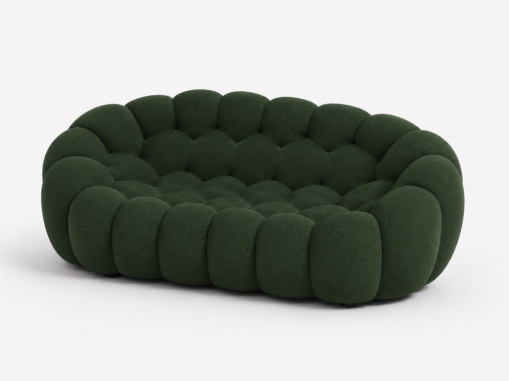 Canapé Elvar™ | Étreinte Sculptée & Vert Sylvestre