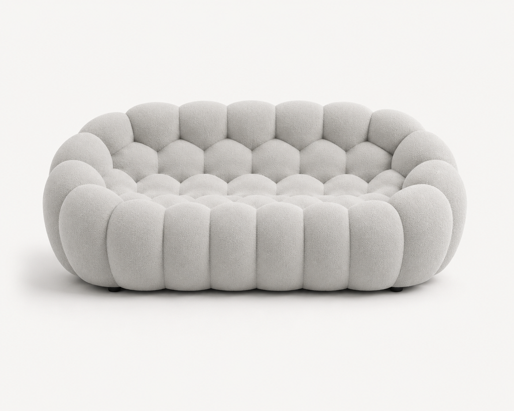 Canapé Eydis™ | Étreinte Sculptée & Gris Opalin