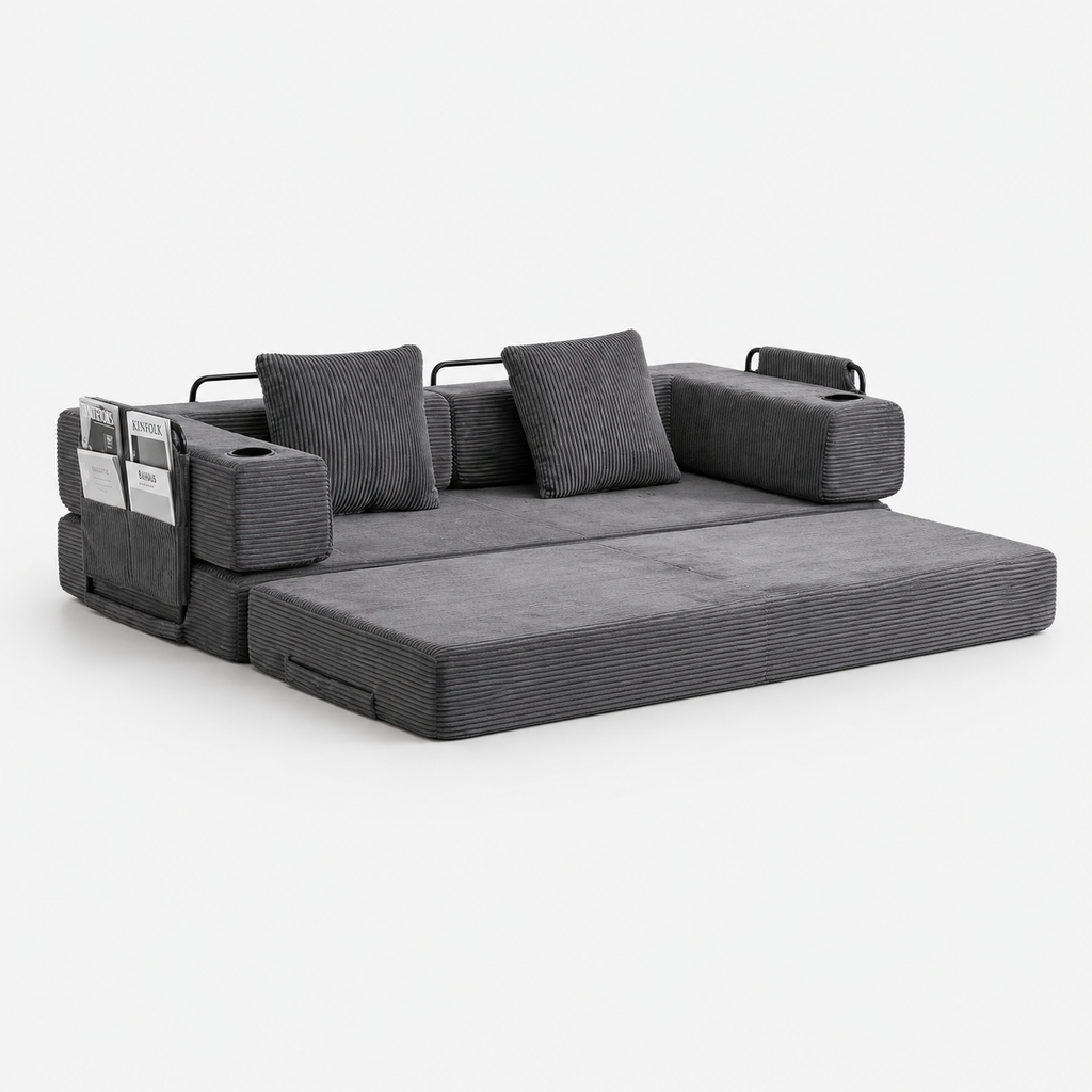Canapé Kael™ | Confort de Velours & Gris Ardoise