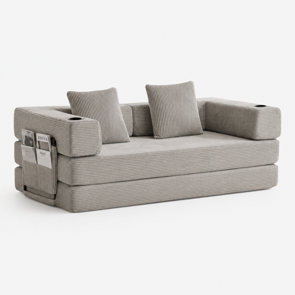 Canapé Eron™ | Confort de Velours & Gris Perle