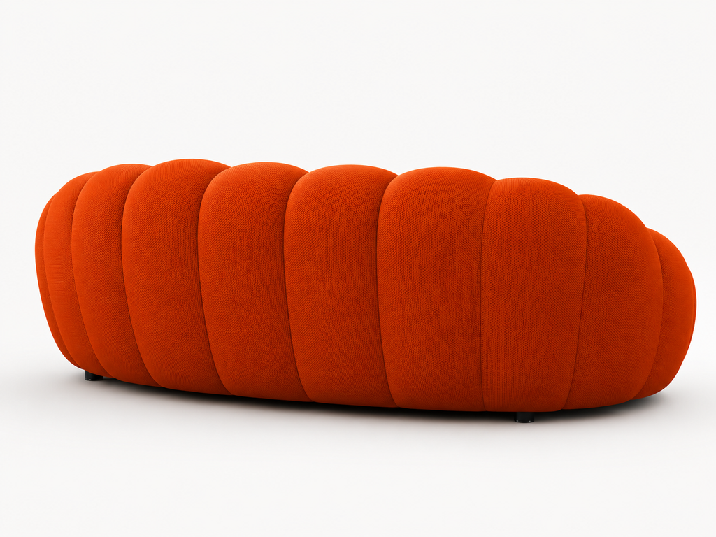 Canapé Lyor™ | Étreinte Sculptée & Ambre Brûlé