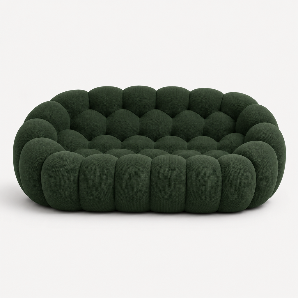 Canapé Elvar™ | Étreinte Sculptée & Vert Sylvestre