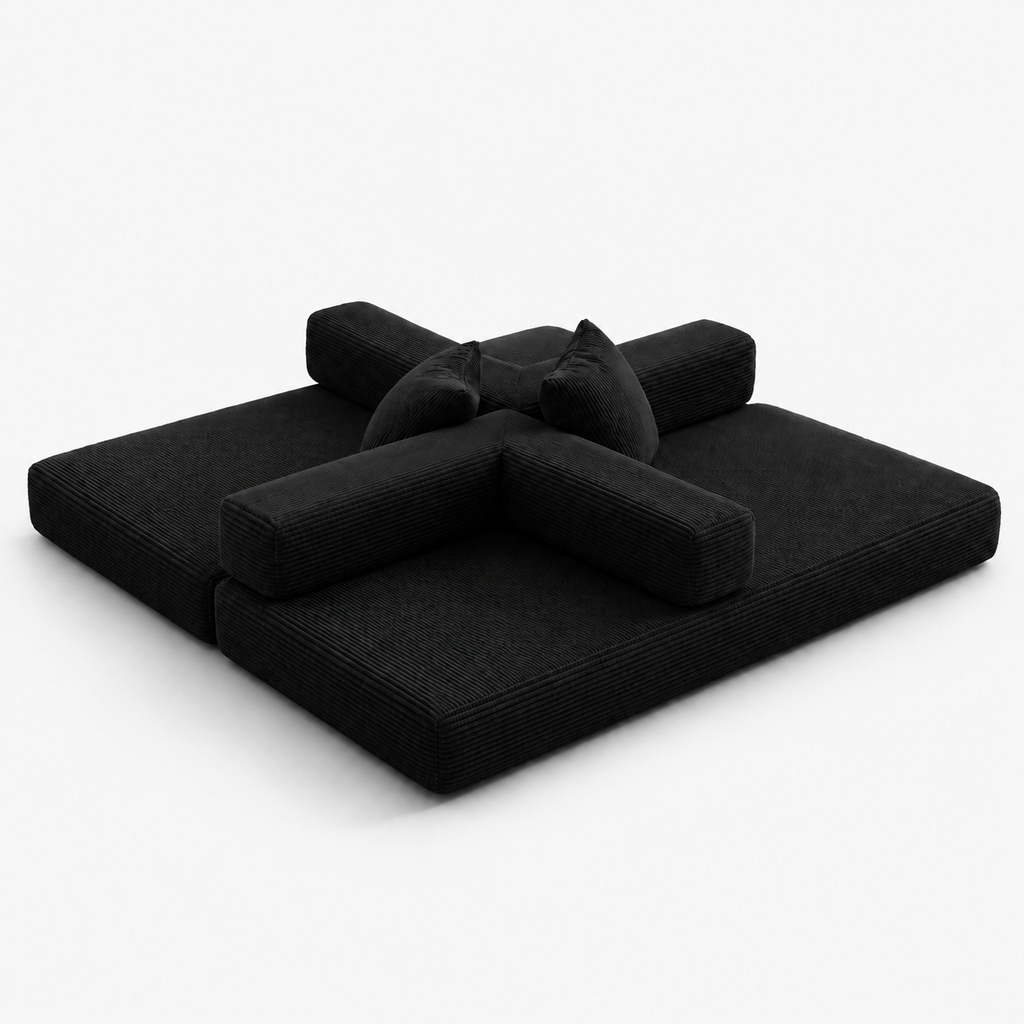 Canapé Nero™ | Relief de Velours & Obsidienne Mate