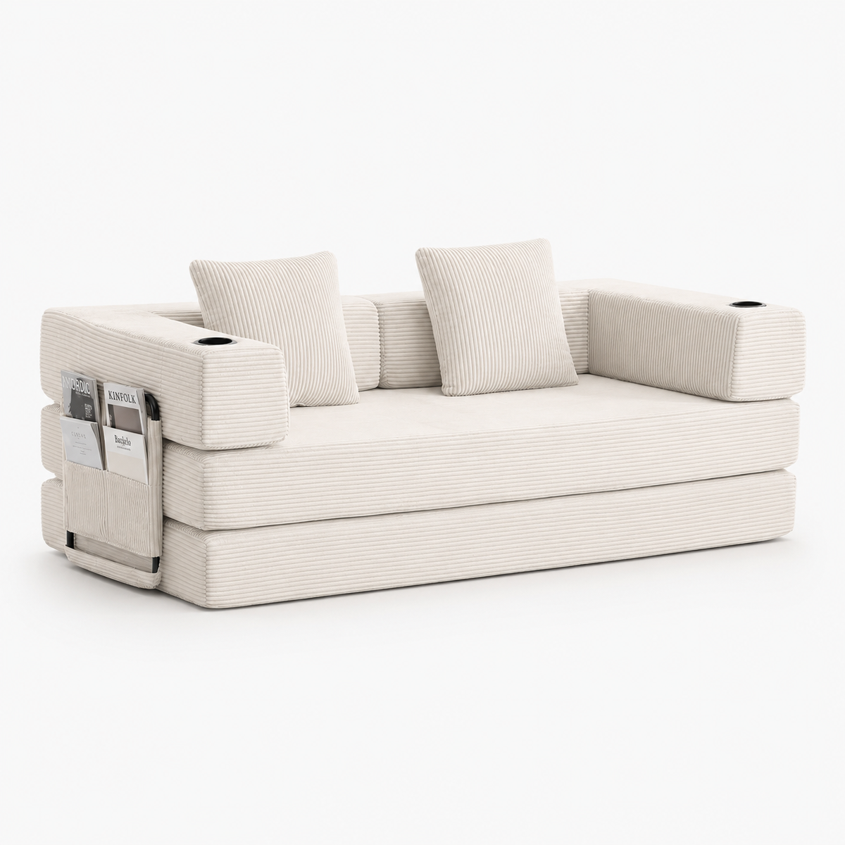 Canapé Auren™ | Confort de Velours & Perle Ivoire