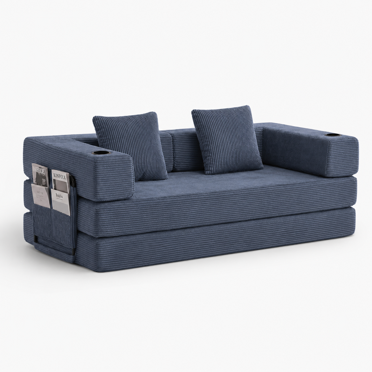 Canapé Eirik™ | Confort de Velours & Bleu Ardoise