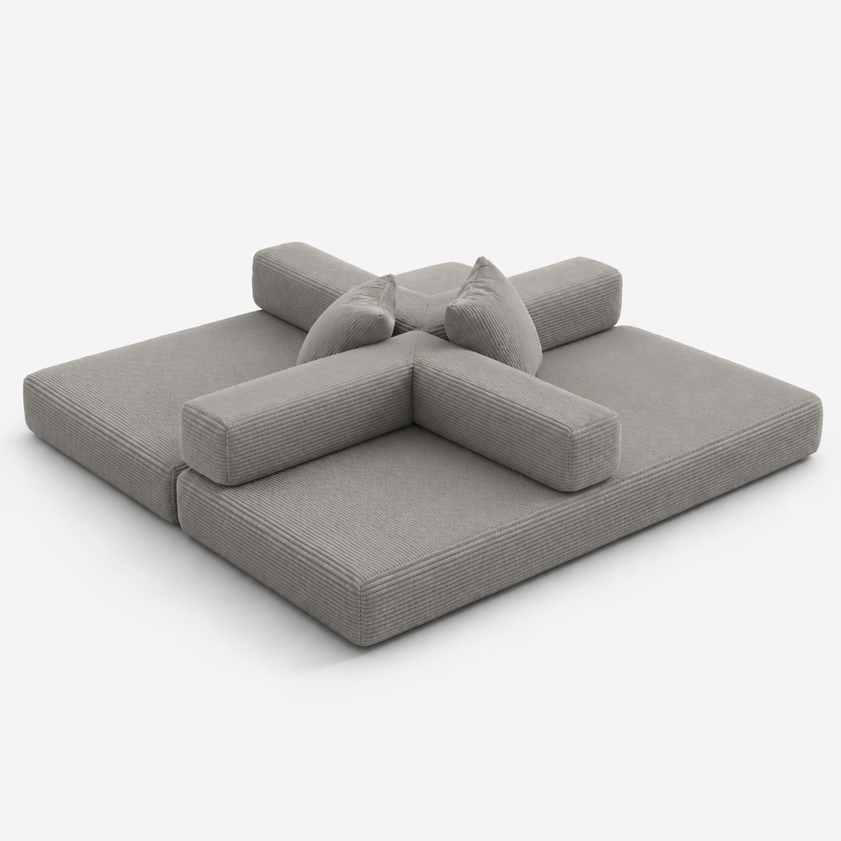 Canapé Arvo™ | Relief de Velours & Taupe Minéral