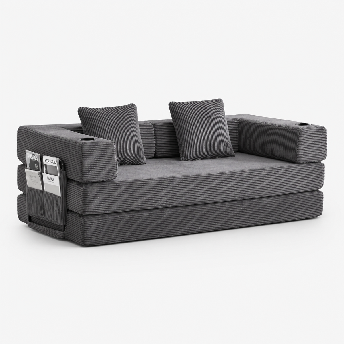 Canapé Kael™ | Confort de Velours & Gris Ardoise