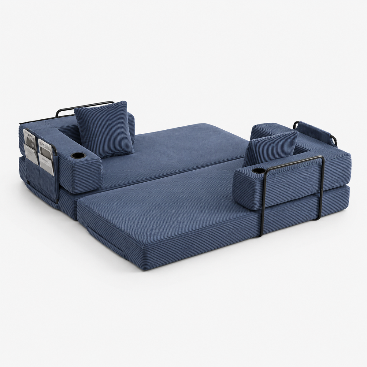 Canapé Eirik™ | Confort de Velours & Bleu Ardoise