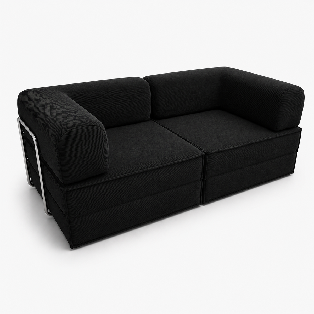 Canapé Nero™ | Relief de Velours & Obsidienne Mate