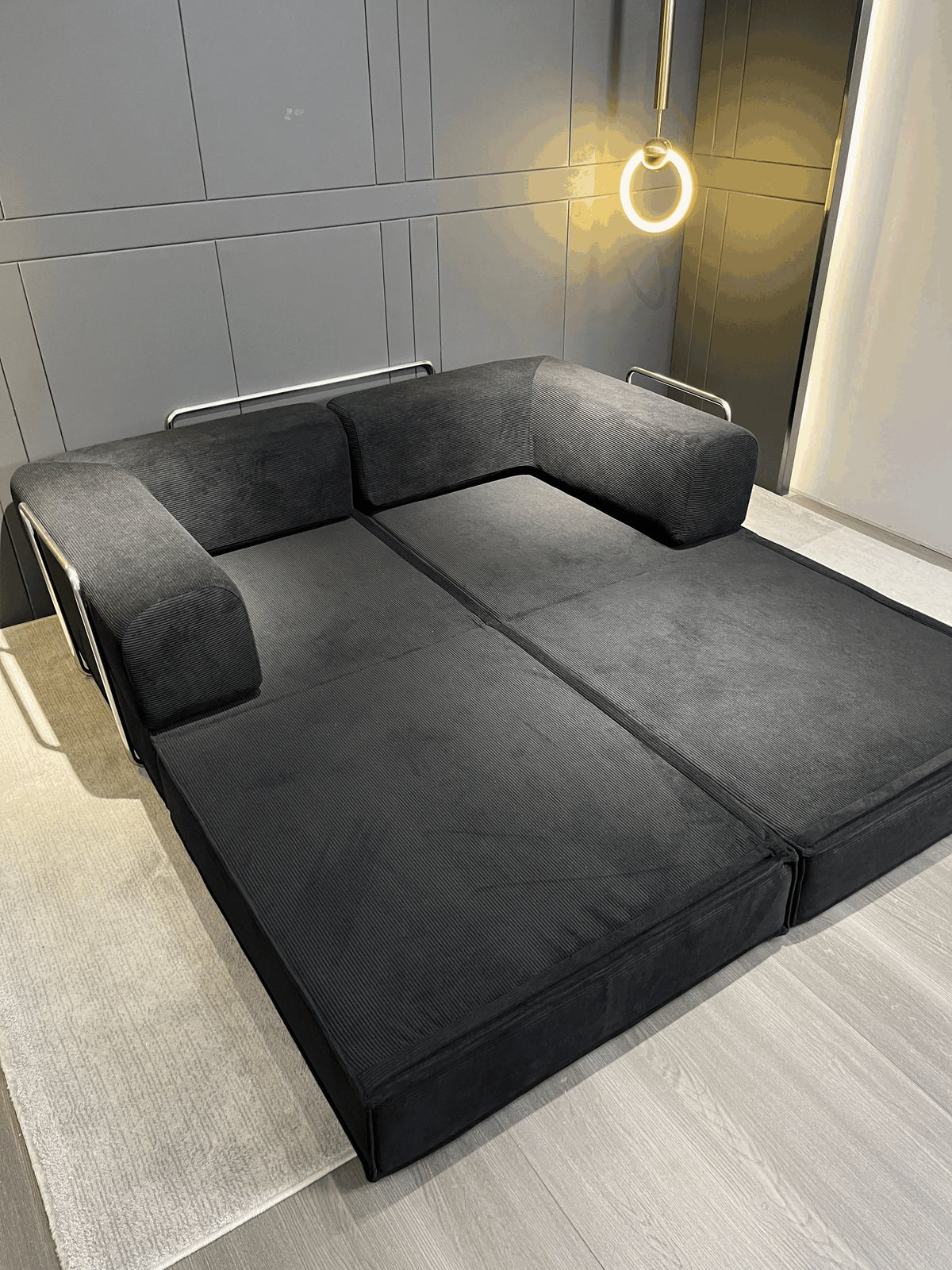 Canapé Nero™ | Relief de Velours & Obsidienne Mate