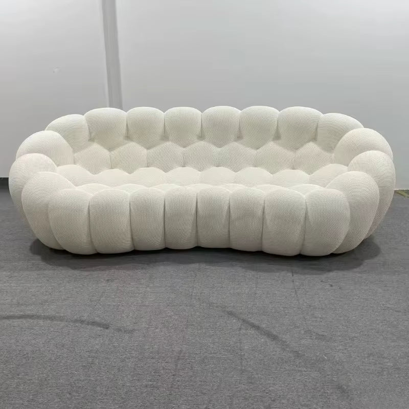 Canapé Caelis™ | Étreinte Sculptée & Lin Céleste