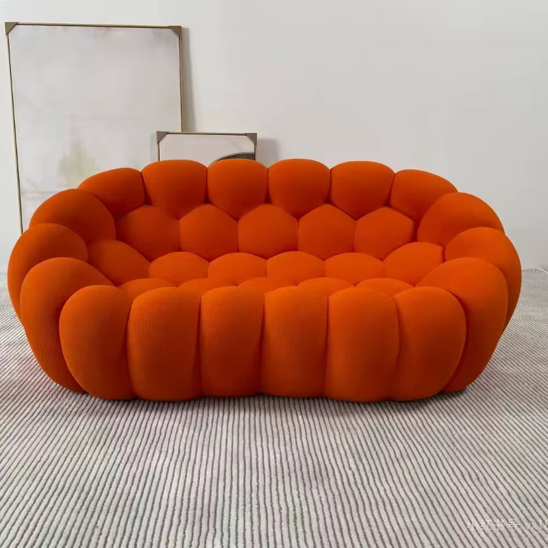 Canapé Lyor™ | Étreinte Sculptée & Ambre Brûlé