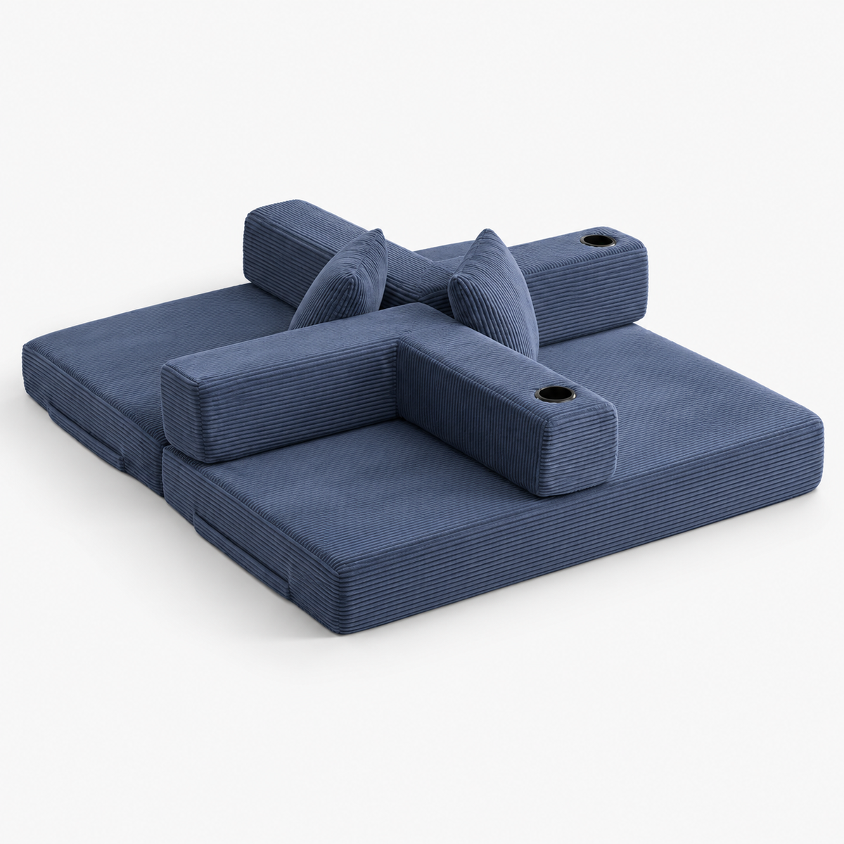 Canapé Eirik™ | Confort de Velours & Bleu Ardoise