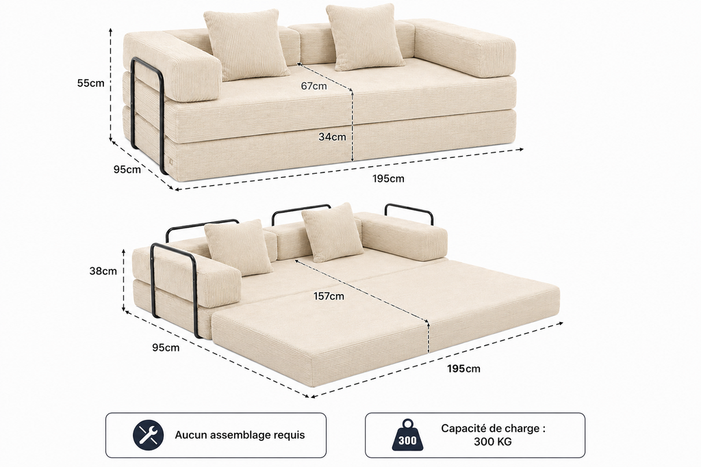 Canapé Alba™ | Relief de Velours & Craie Minérale