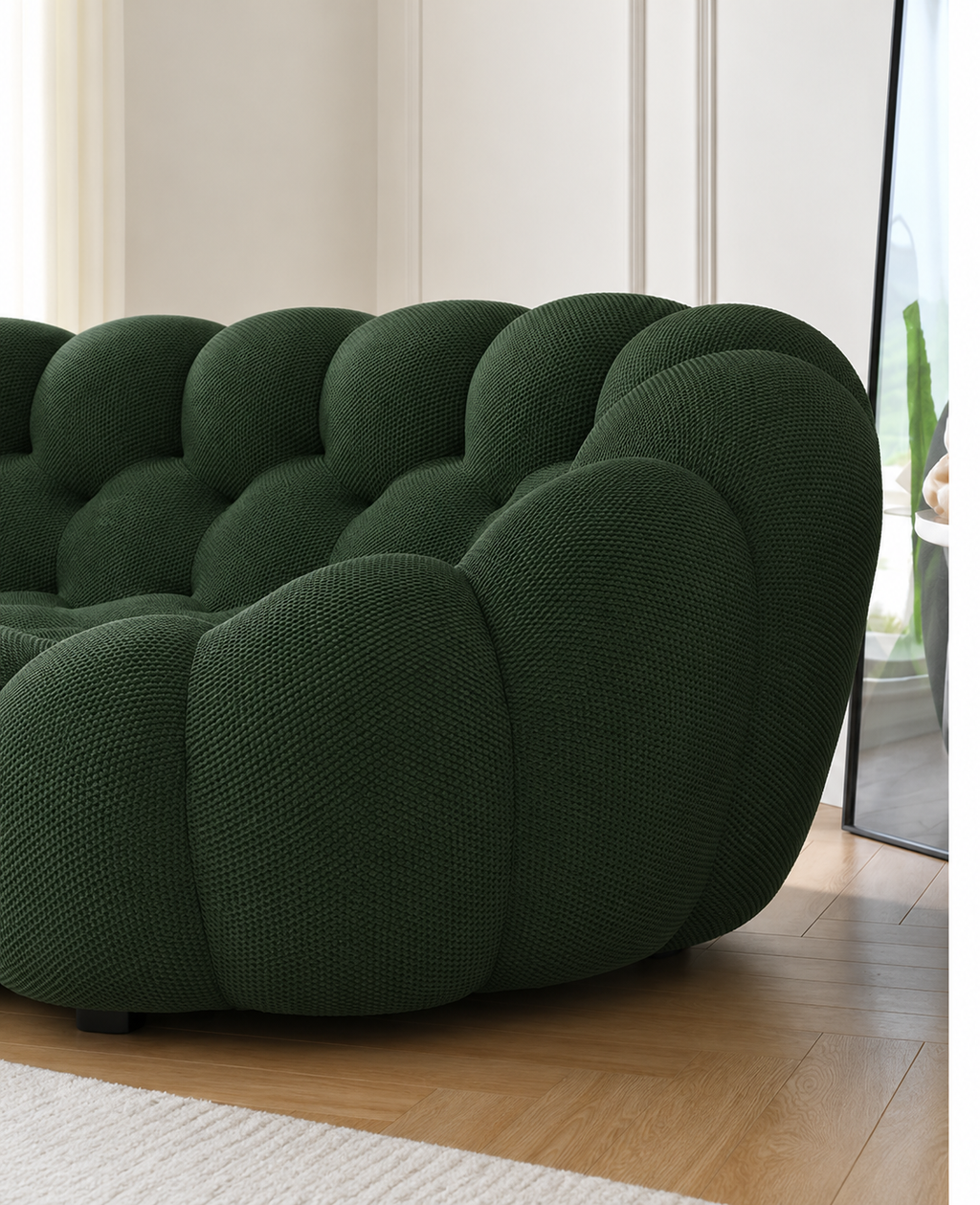 Canapé Elvar™ | Étreinte Sculptée & Vert Sylvestre
