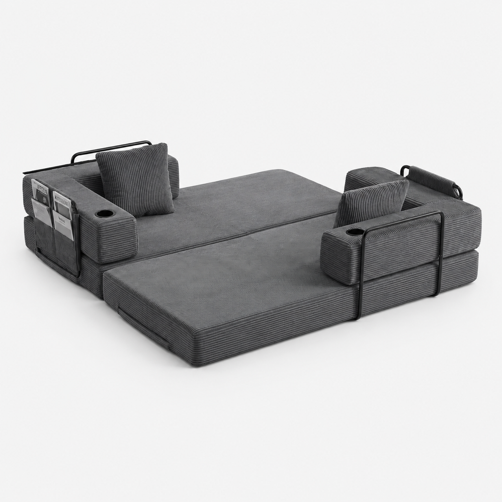 Canapé Kael™ | Confort de Velours & Gris Ardoise