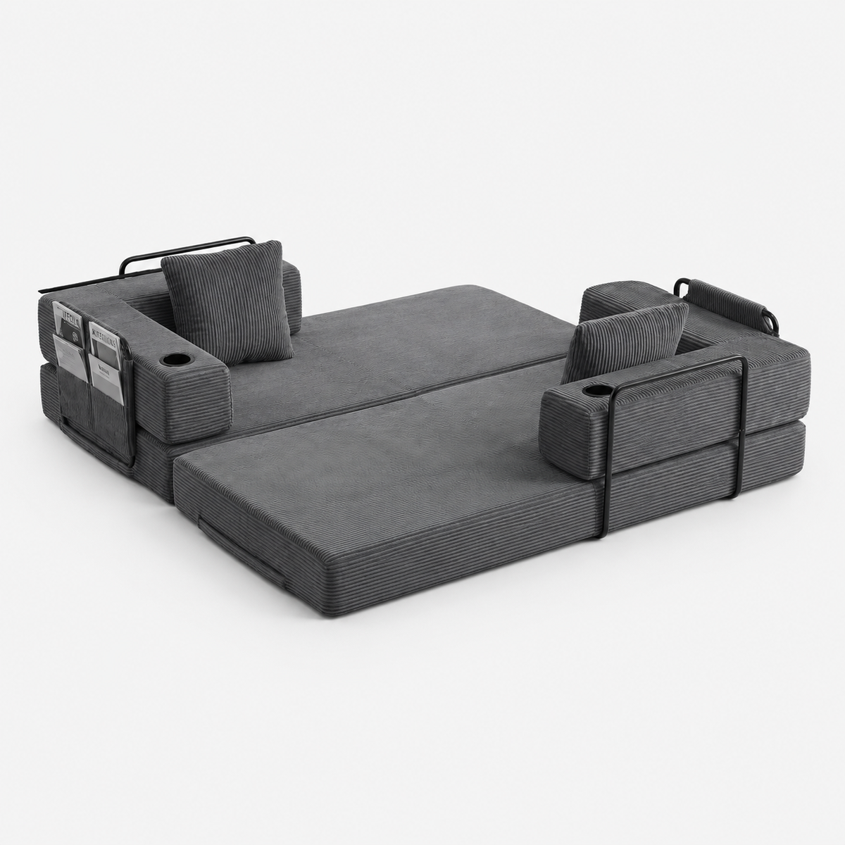 Canapé Kael™ | Confort de Velours & Gris Ardoise