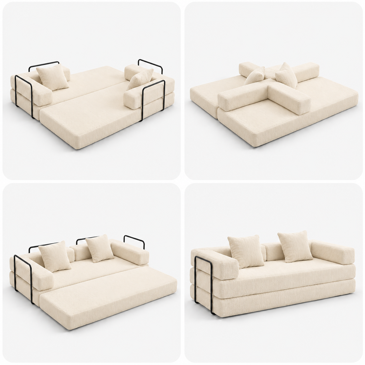 Canapé Alba™ | Relief de Velours & Craie Minérale