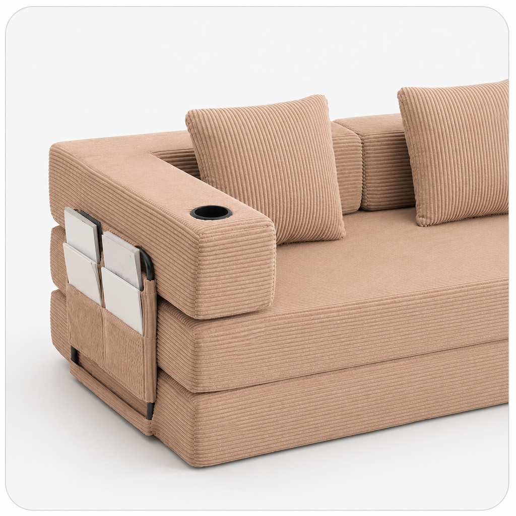 Canapé Elva™ | Confort de Velours & Cachemire Beige