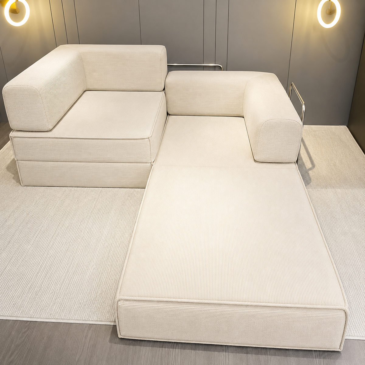 Canapé Alba™ | Relief de Velours & Craie Minérale